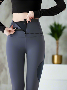 Thickened Belly Contracting Hip Lifting Breasted Tight Shark Pants