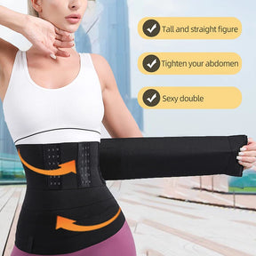 Buckle Snatched Waist Trainer Bandage Wrap Shapewear