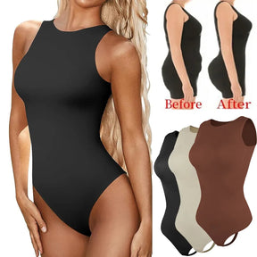 Women's Bodysuits Sexy Sleeveless Scoop Neck