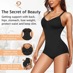 Women Bodysuit Tummy Control Seamless Shapewear