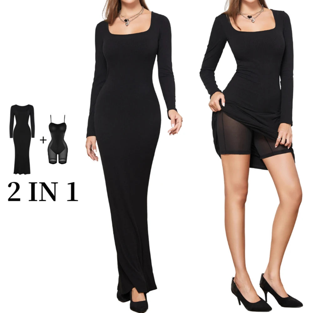 Long Body Shapewear Dress