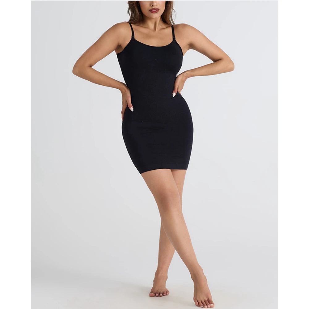 Sexy Adjustable Spaghetti Strap Bodycon Dress