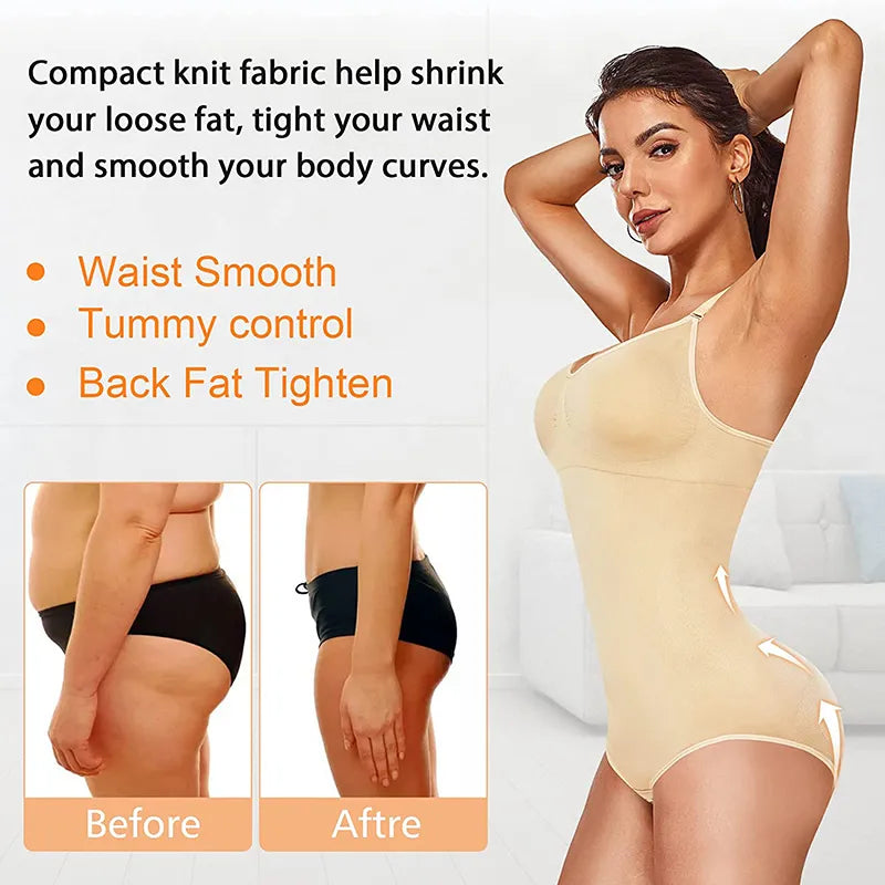 Women Bodysuit Tummy Control Seamless Shapewear